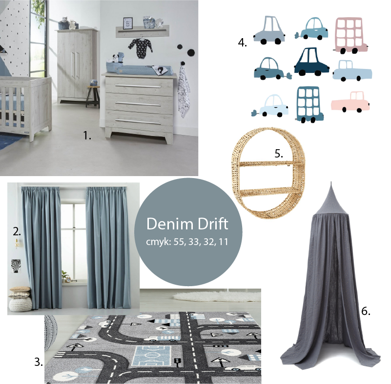 Auto muursticker set | Kleuradvies | Denim Drift