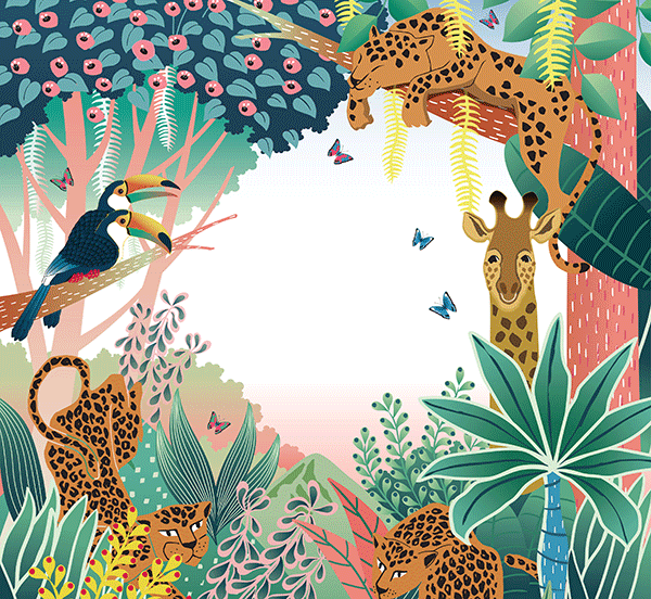 Wat voor soort kinderbehang heb je van dieren?