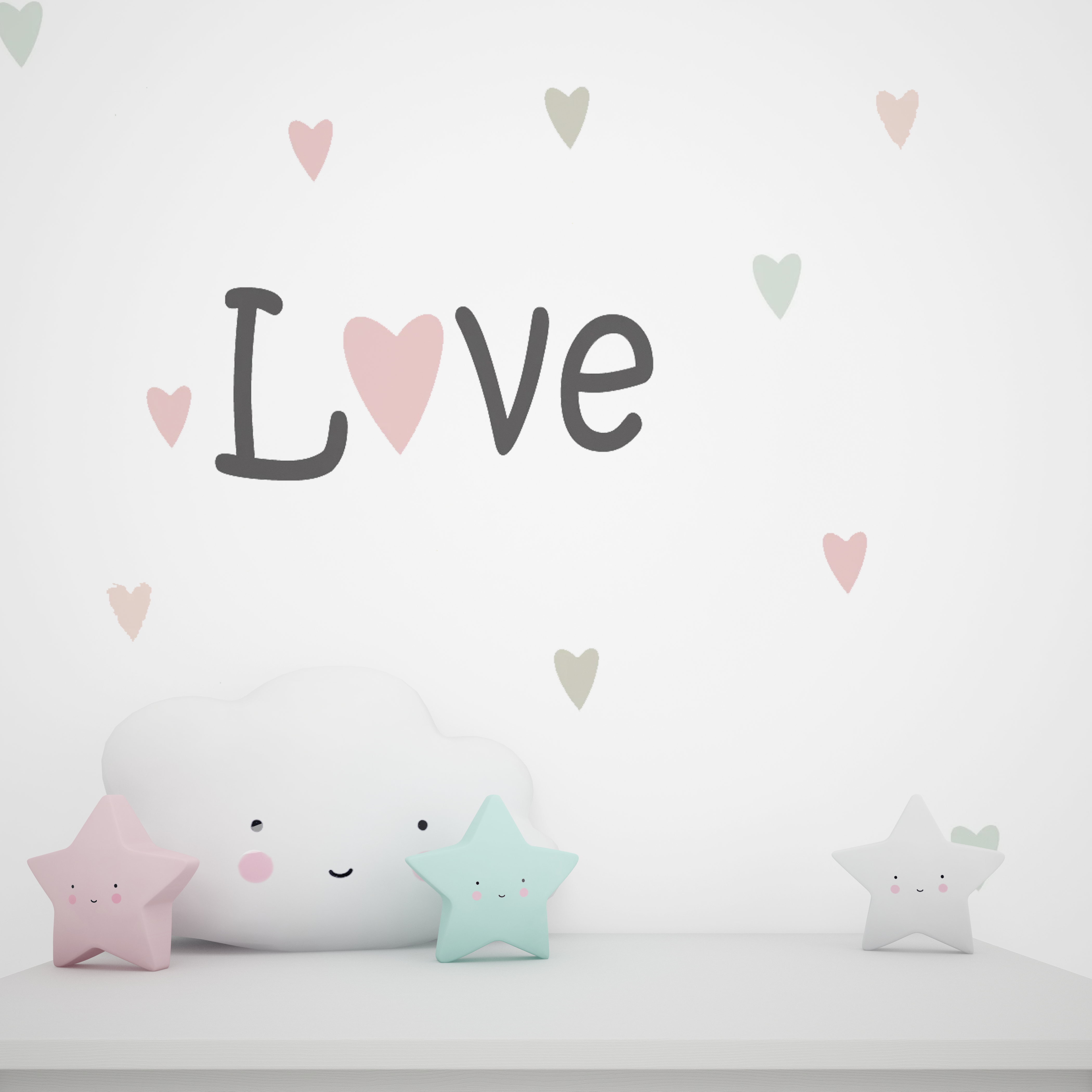 Kinderkamer decoratie op de muur - wanddecoratie