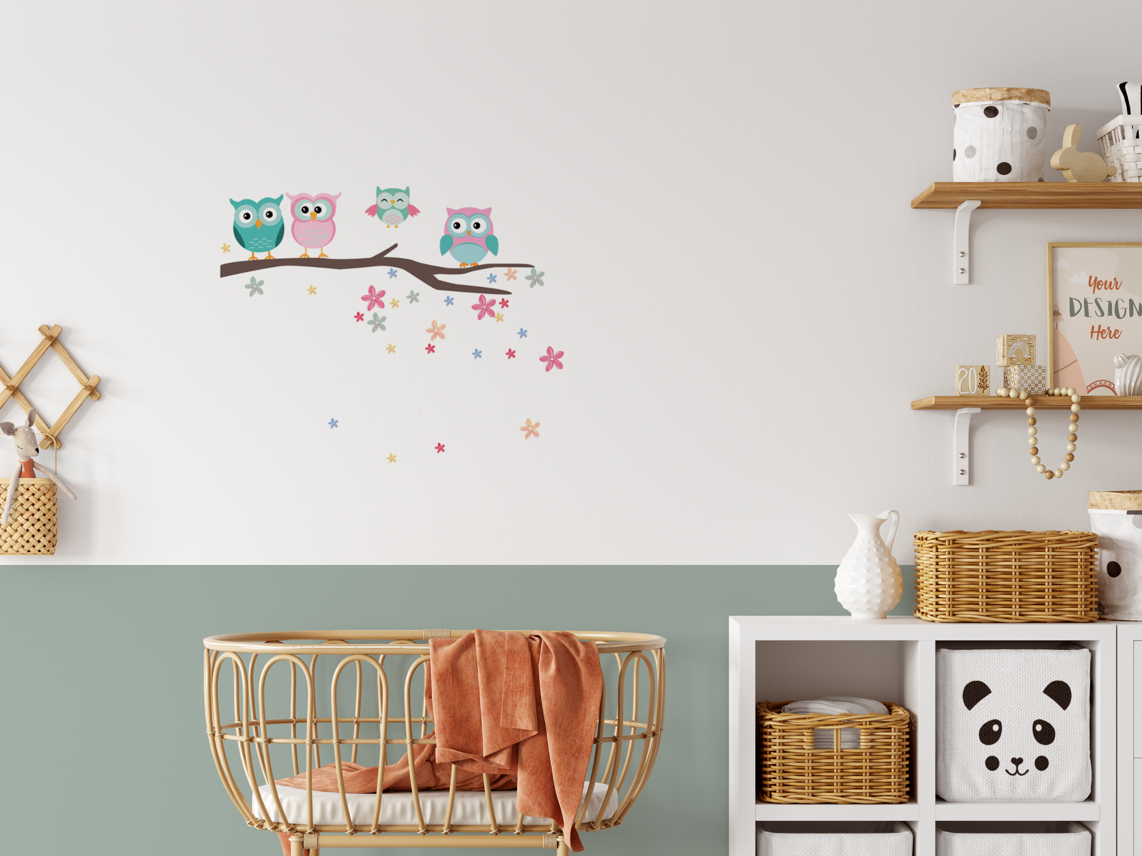 Dieren muurstickers en aankleding van de (kinder)kamer