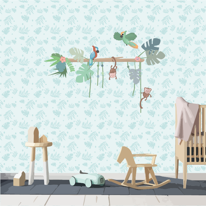 Kun je muurstickers op behang plakken?