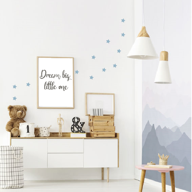 Muurdecoratie babykamer zelf maken