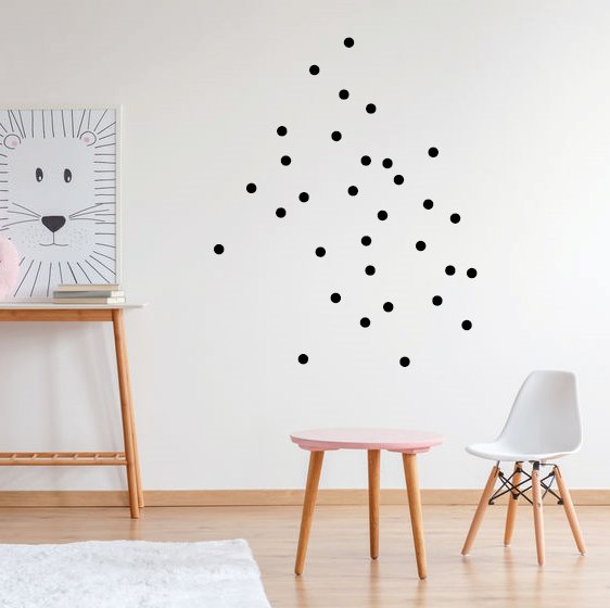 Confetti muurstickers, super hip!