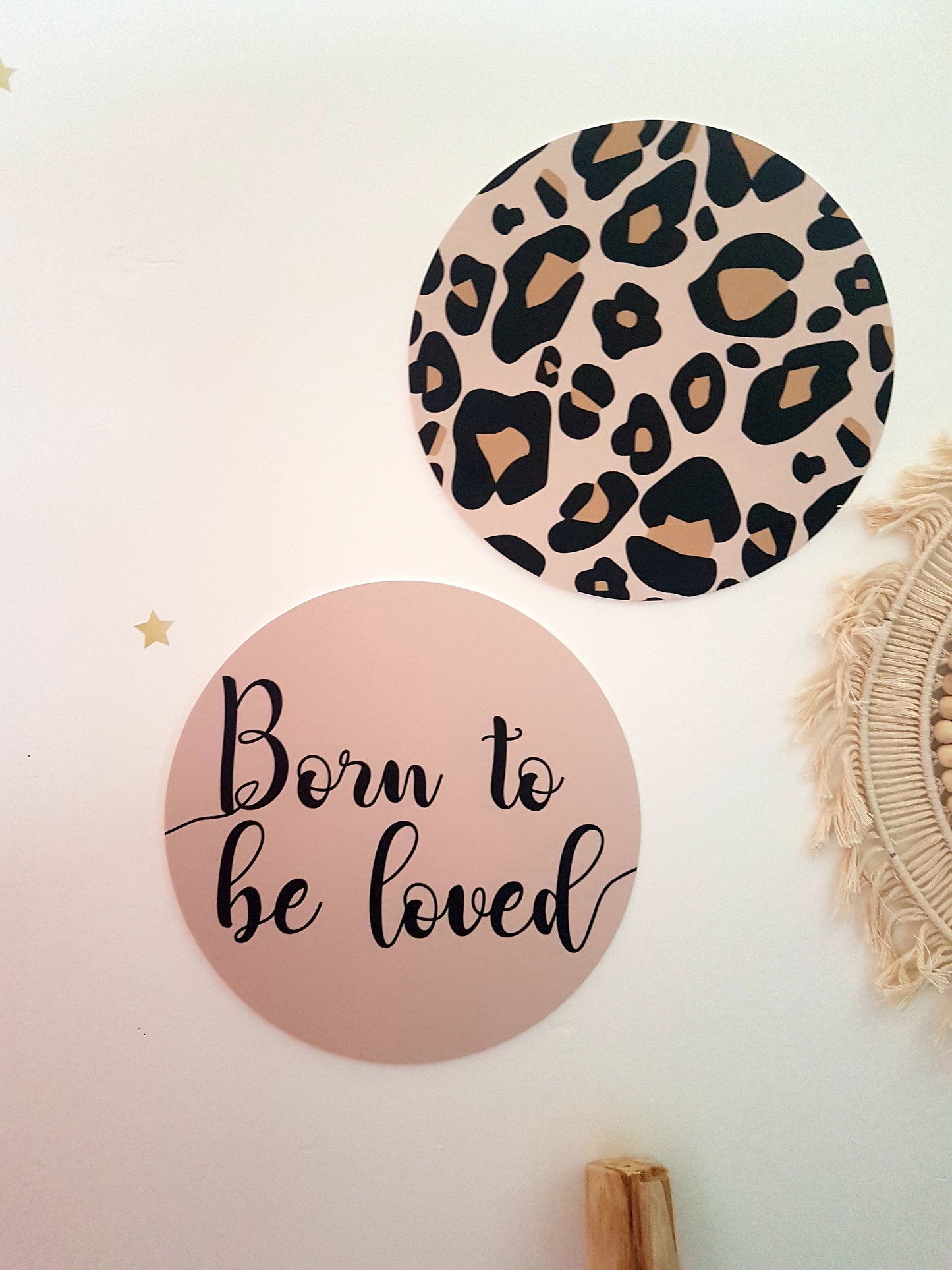 Muurcirkel panterprint | Diverse varianten - LM Baby Art