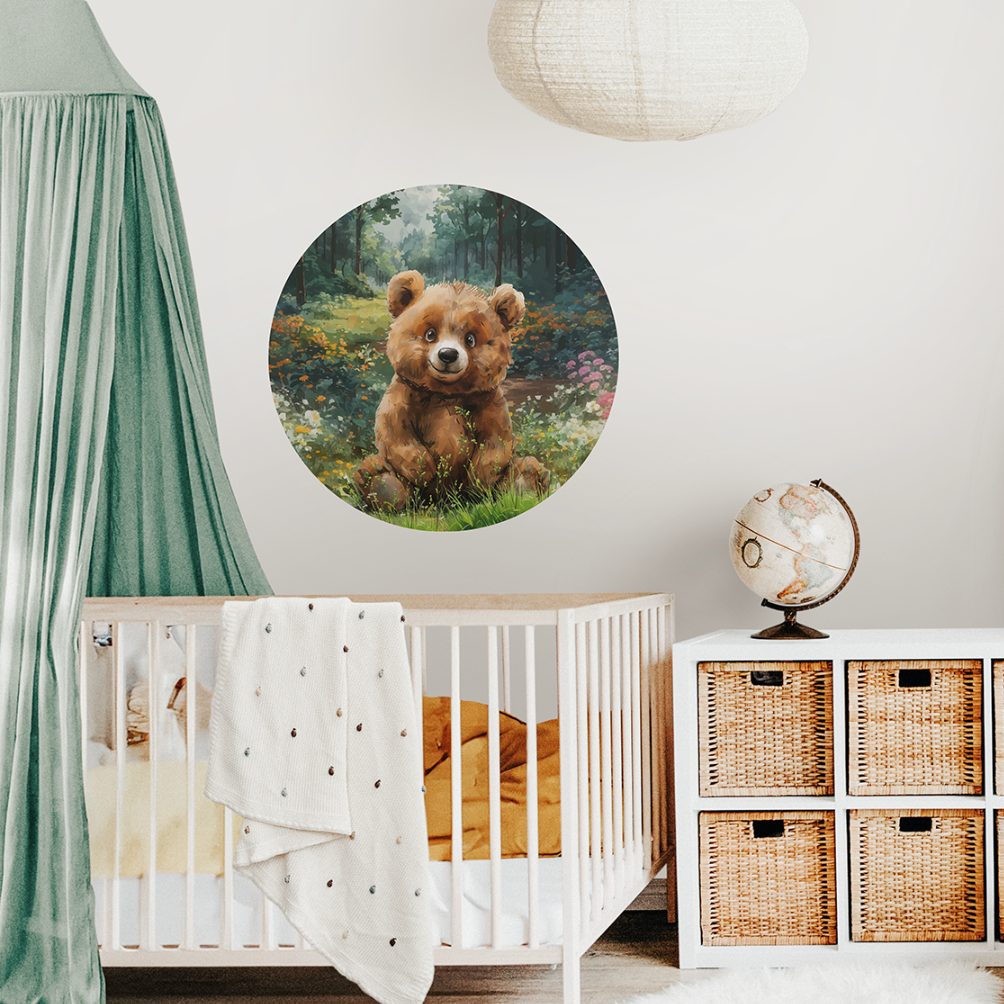 Muurcirkel berenbos - LM Baby Art