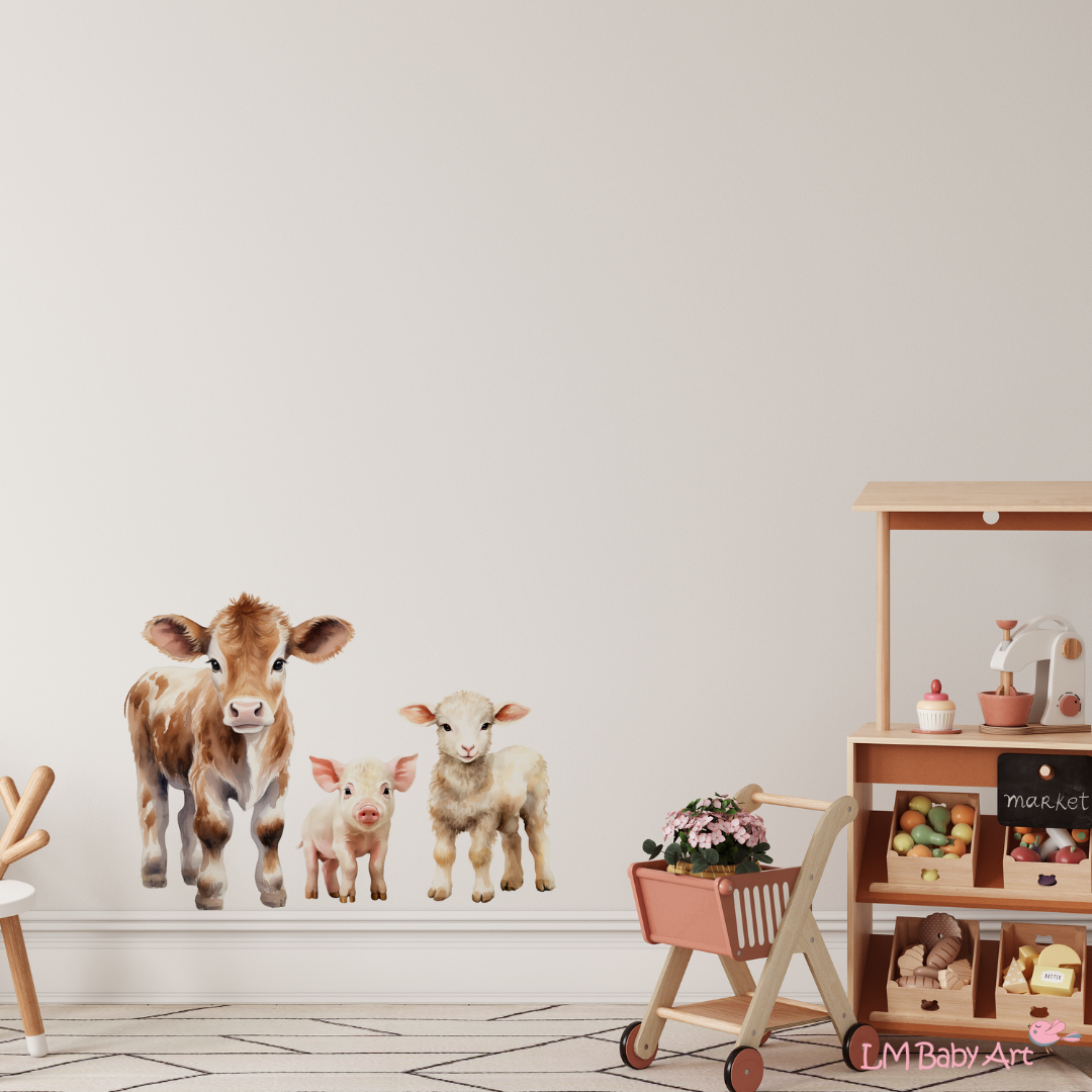 Muursticker kalfje - LM Baby Art
