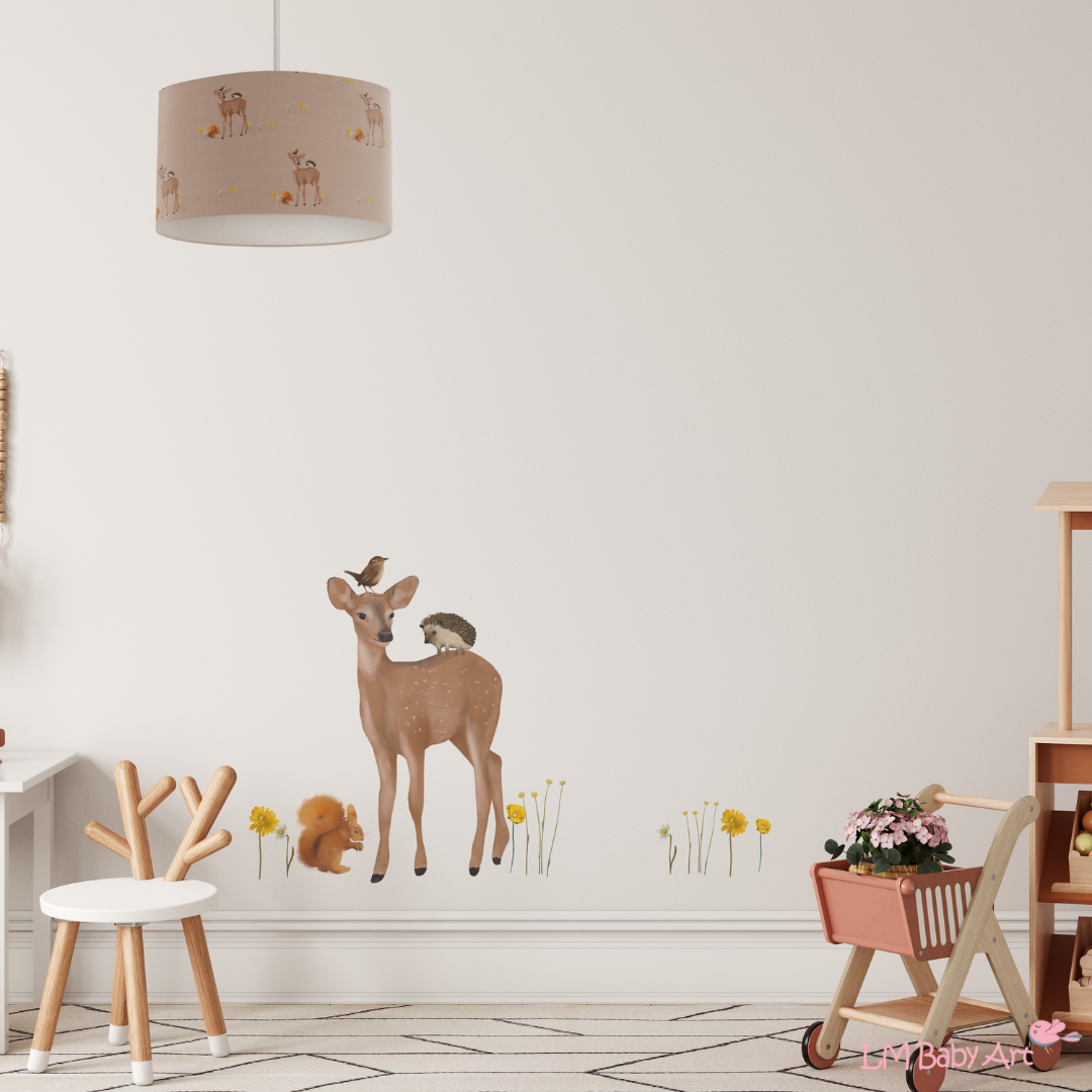 Muurstickers wilde bloemen - LM Baby Art