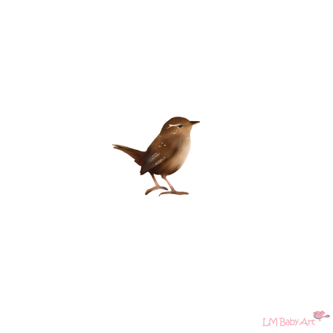 Muursticker vogeltje - LM Baby Art