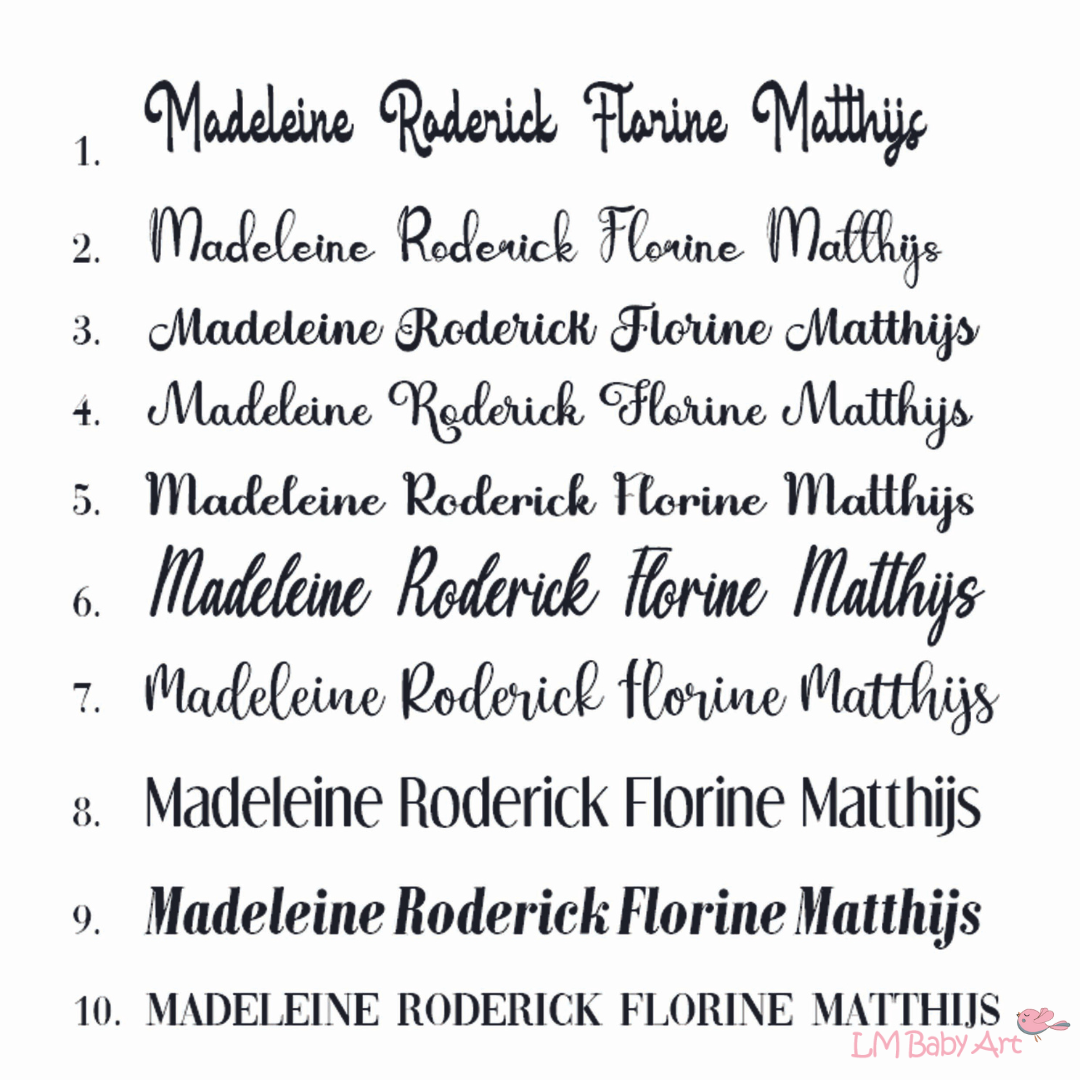 Lettertypes borduren