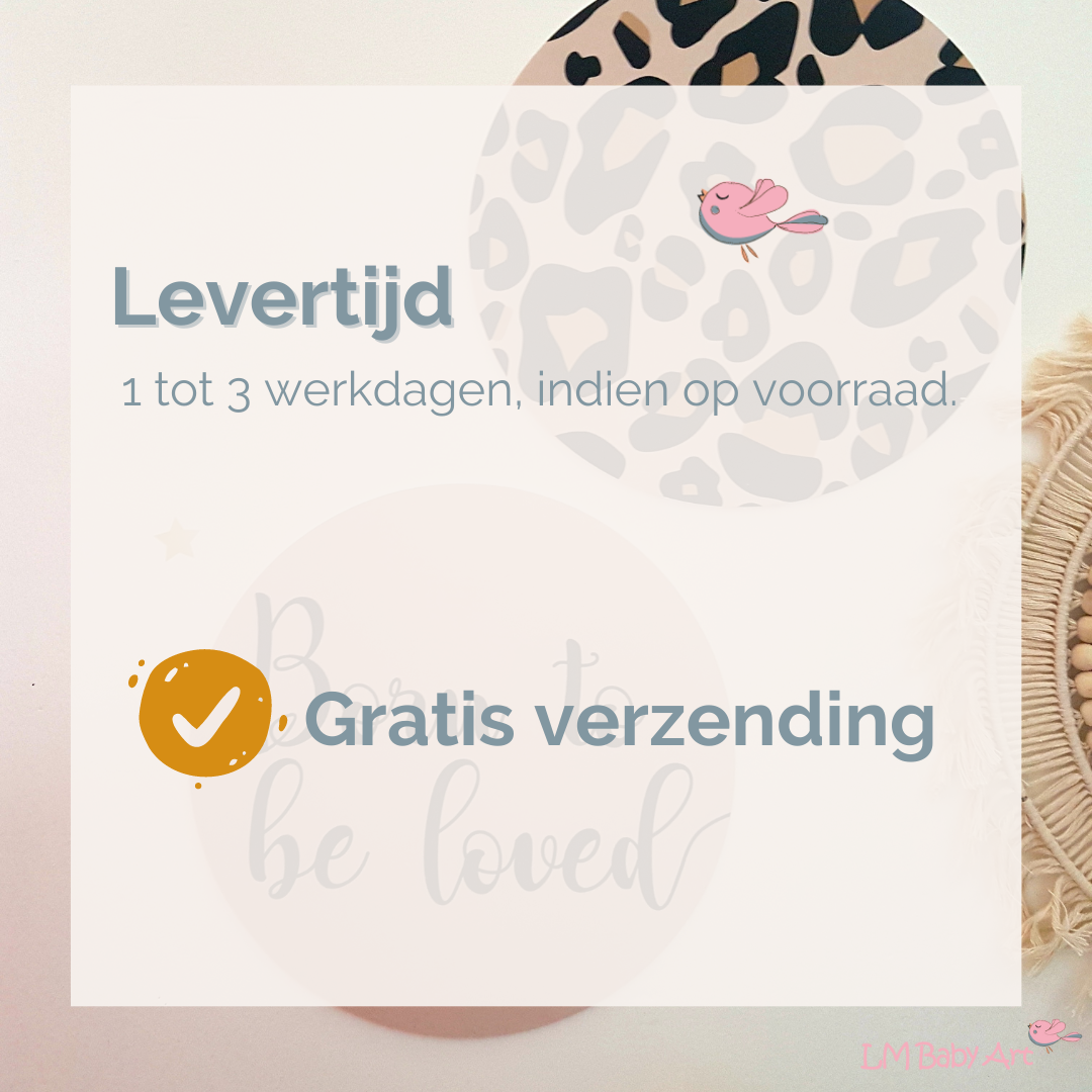Muurcirkel panterprint | Diverse varianten - LM Baby Art