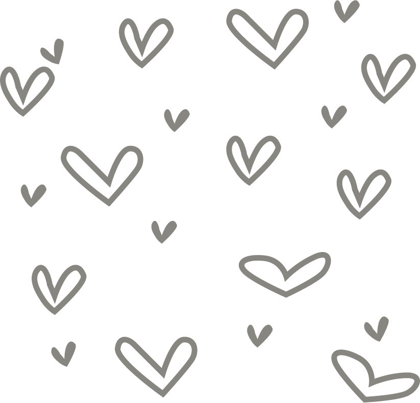 Hartjes muurstickers - LM Baby Art