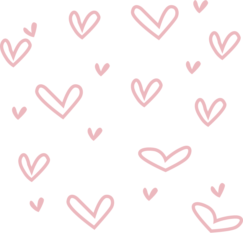 Hartjes muurstickers - LM Baby Art
