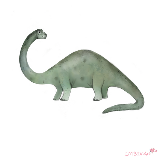 Dinosaurus muursticker Brontosaurus - LM Baby Art