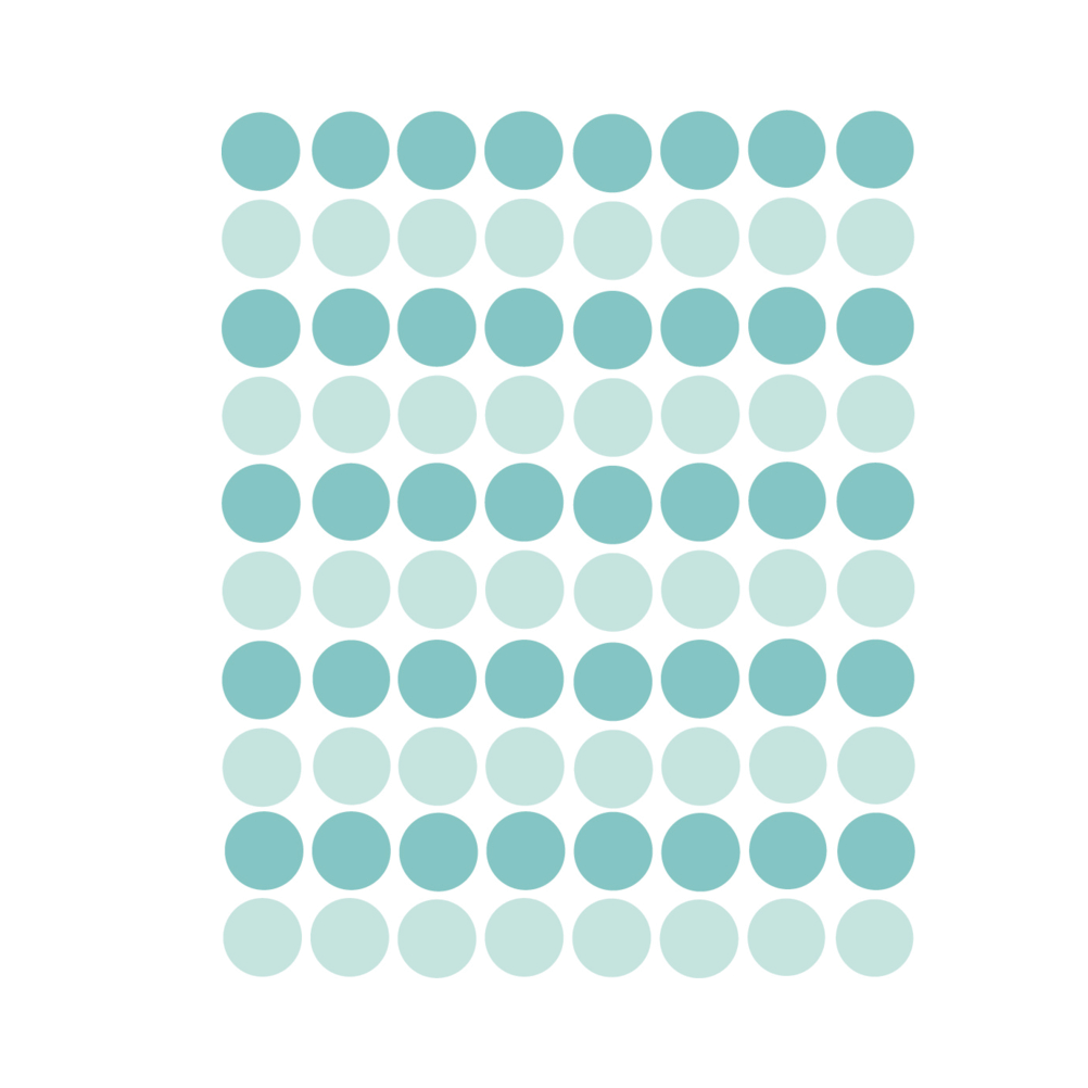 Confetti stipjes muurstickers mint tinten
