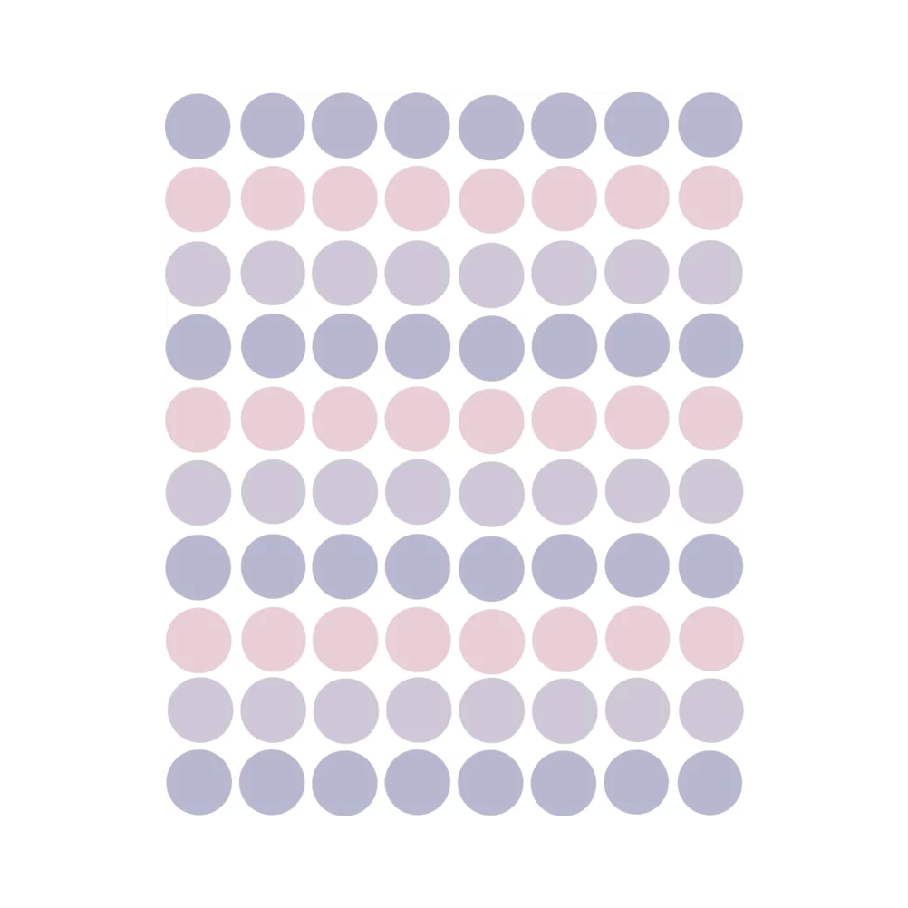 Confetti stipjes muurstickers paars tinten