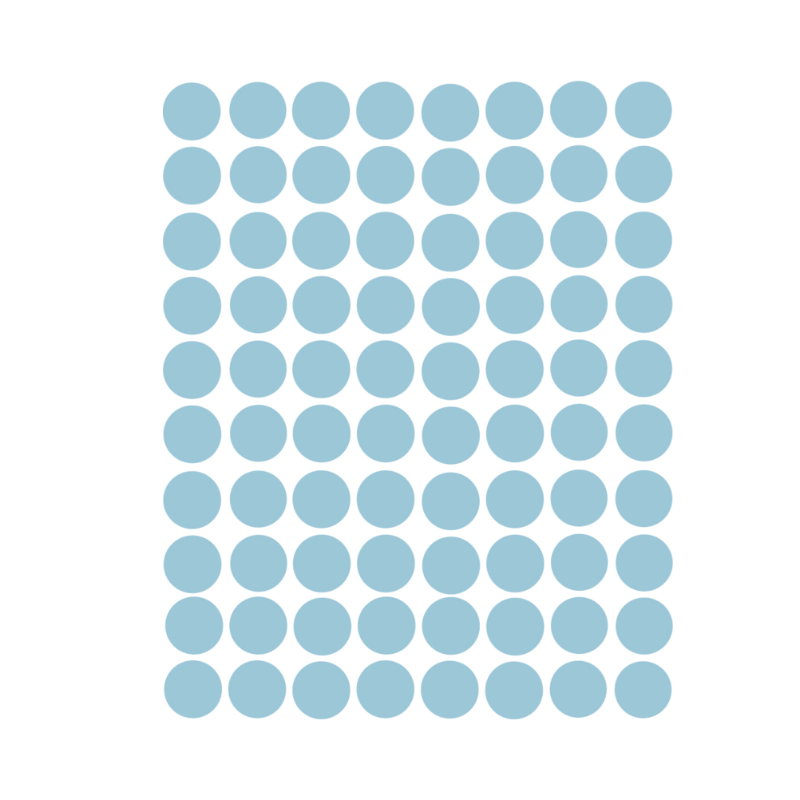 Licht blauwe stippen muurstickers