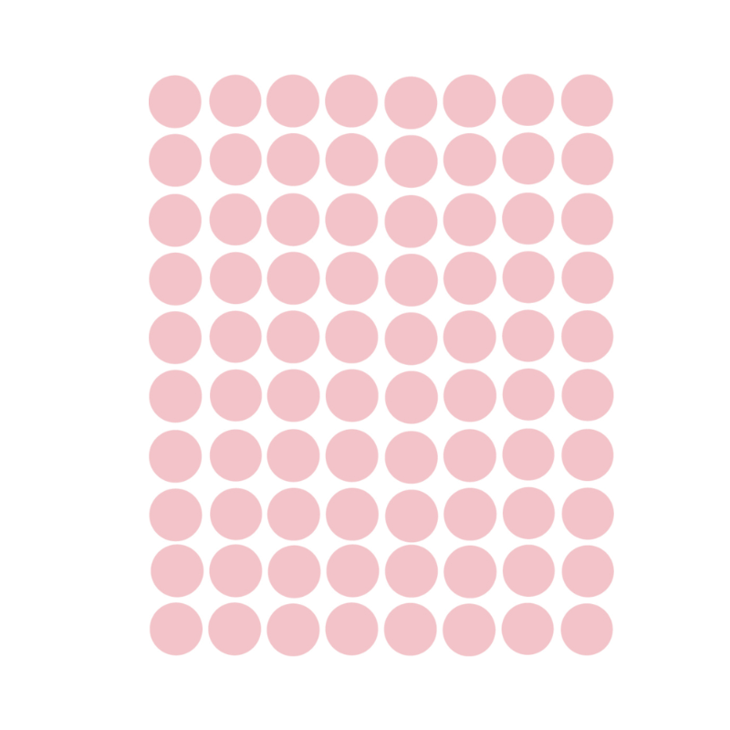 Roze stippen muurstickers