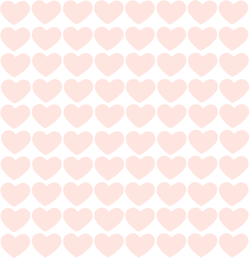 Zalm roze hartjes muurstickers
