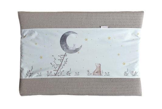 Aankleedhoes Beer&Konijn - LM Baby Art | Muurdecoratie voor de allerkleinsten