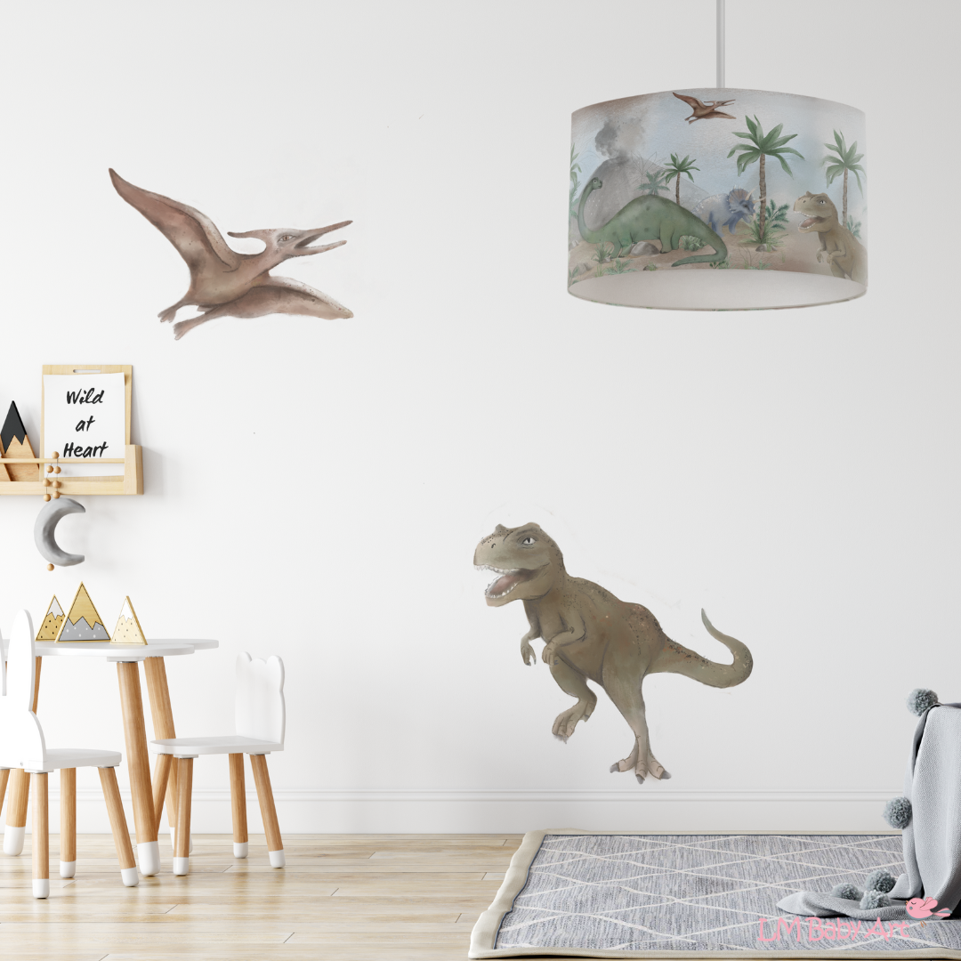 Hanglamp dinosaursus | Dinosaurussen hanglamp - LM Baby Art