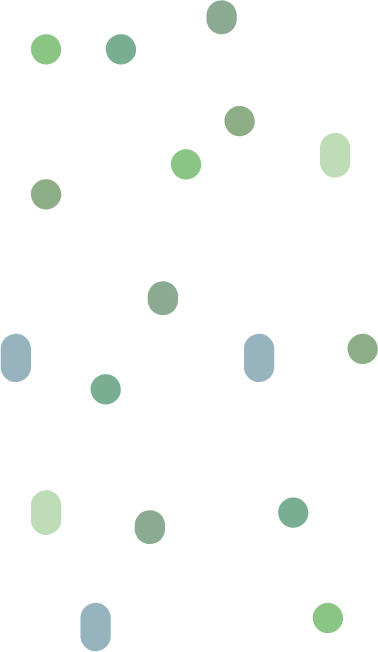 Jungly jungle - Stippen muurstickers groen - LM Baby Art