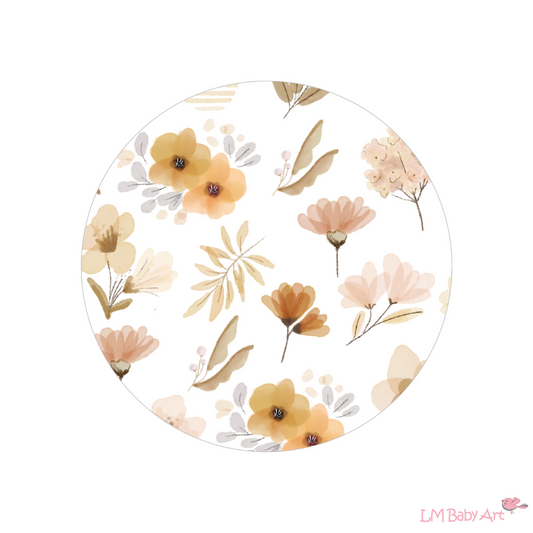 Muurcirkel bloemen