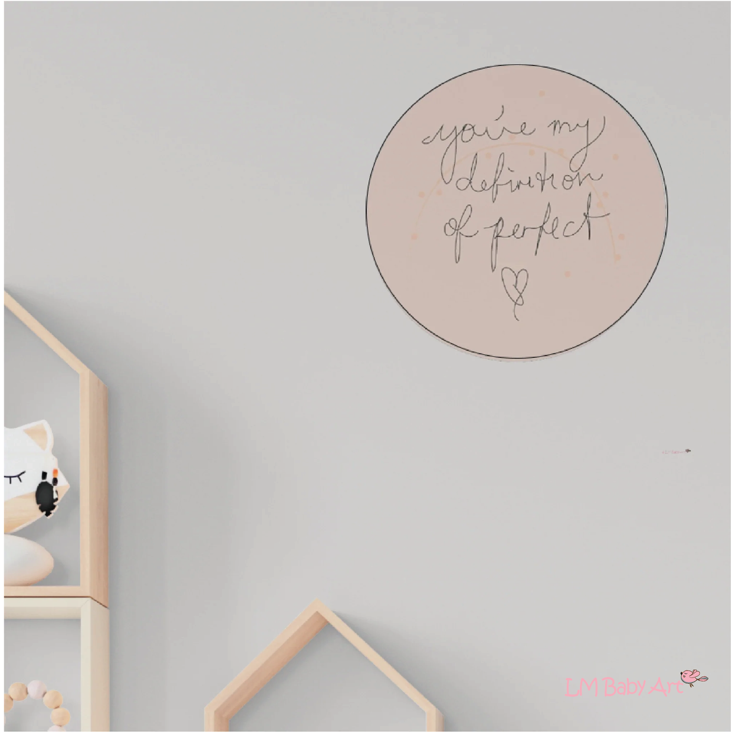 Muurcirkel definition of perfect.. - LM Baby Art | Muurdecoratie voor de allerkleinsten