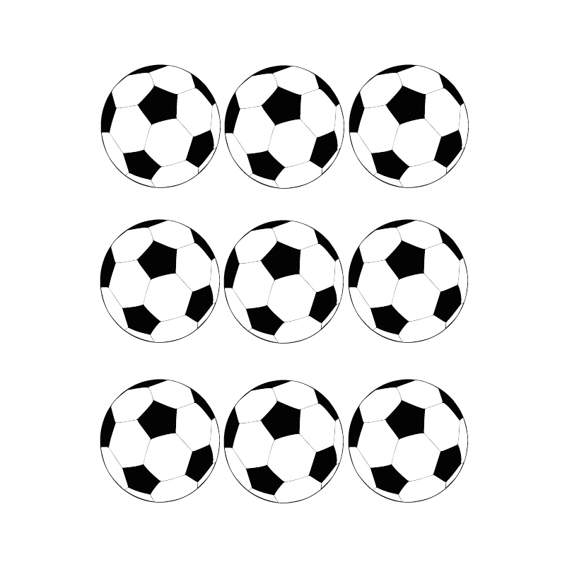 Voetbal muurstickers - LM Baby Art