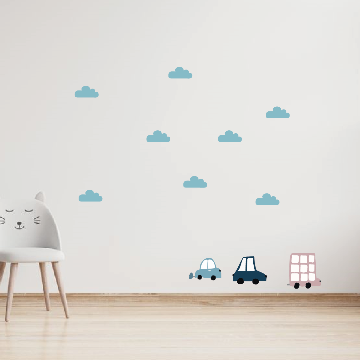 Auto muursticker set - LM Baby Art