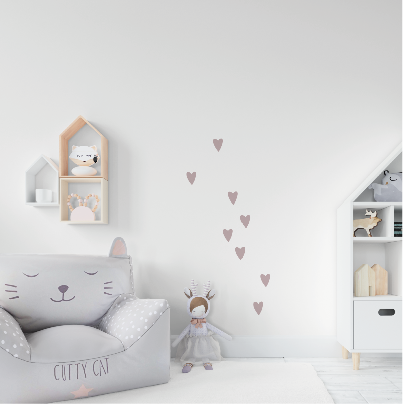 Hartjes muurstickers - LM Baby Art | Muurdecoratie voor de allerkleinsten
