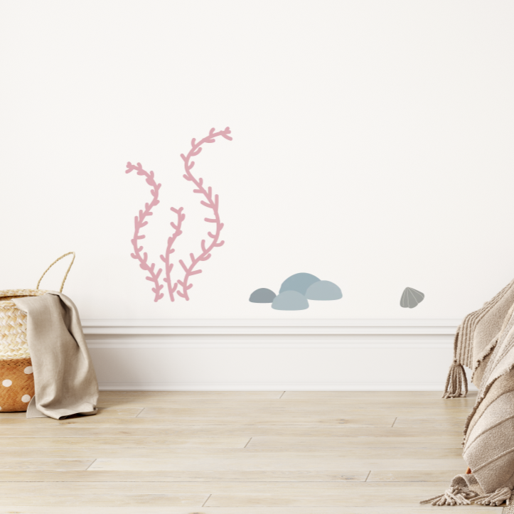 Zeewier muurstickers - LM Baby Art | Muurdecoratie voor de allerkleinsten