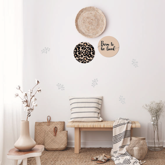 Muurcirkel panterprint - LM Baby Art