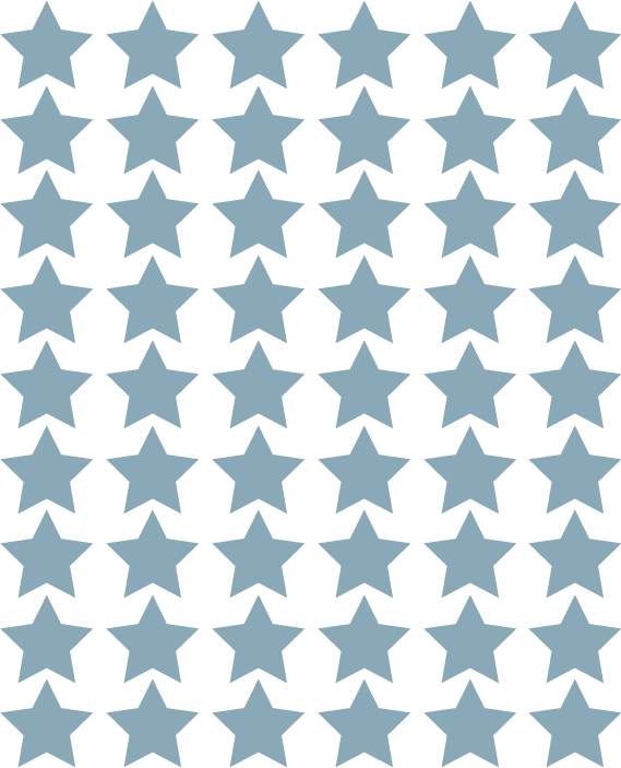 sterren muurstickers cement blauw