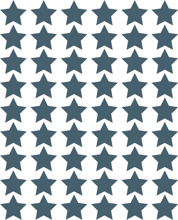 Sterren muurstickers donker blauw