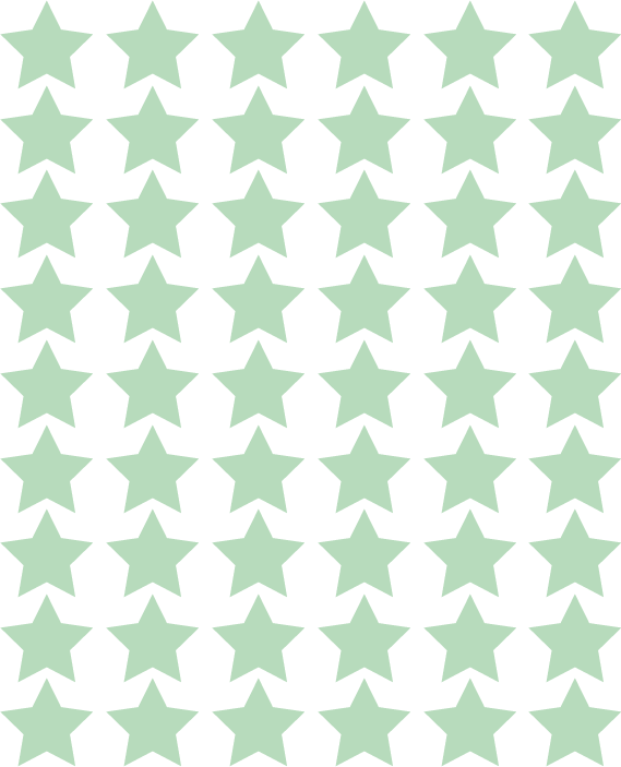 Sterren muurstickers licht groen