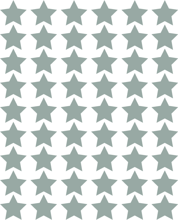 Sterren muurstickers mos groen
