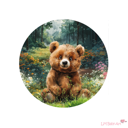 Muurcirkel berenbos - LM Baby Art 