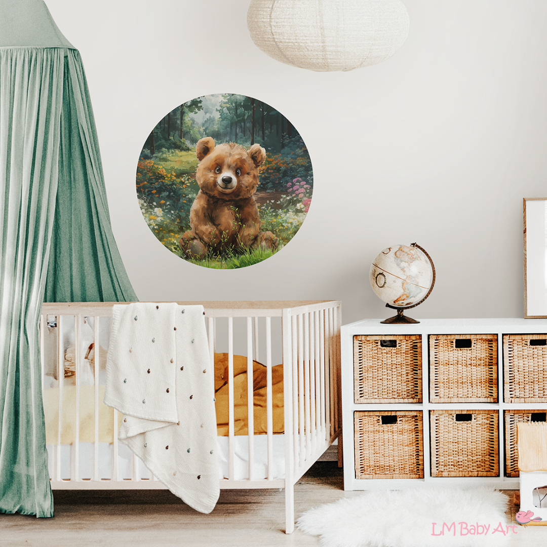 Muurcirkel berenbos - LM Baby Art 