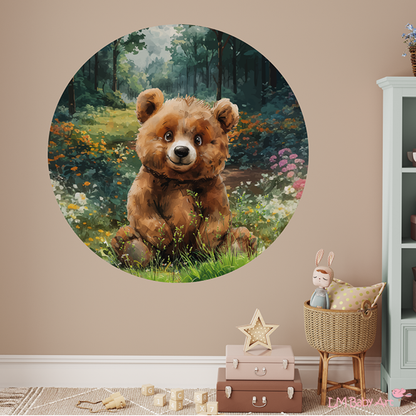 Muurcirkel berenbos - LM Baby Art 