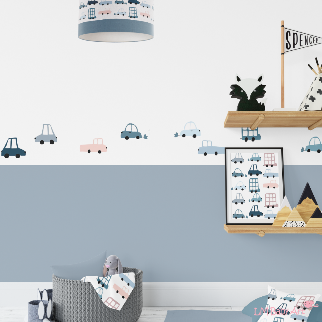 Auto set | verschillende auto | Kinderkamer muurdecoratie – LM Baby Art