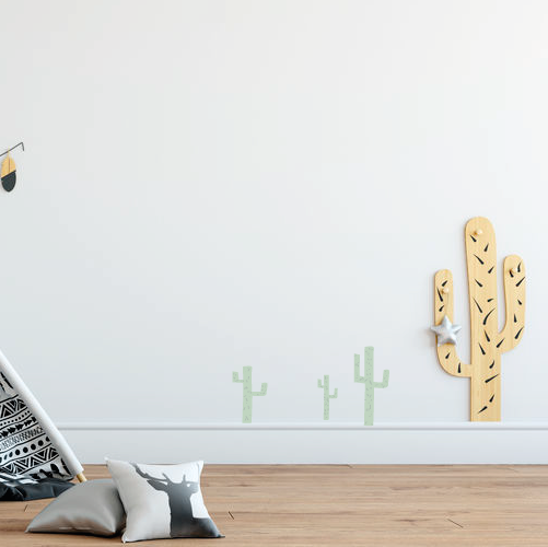 Indianen dieren - Cactus muurstickers - LM Baby Art