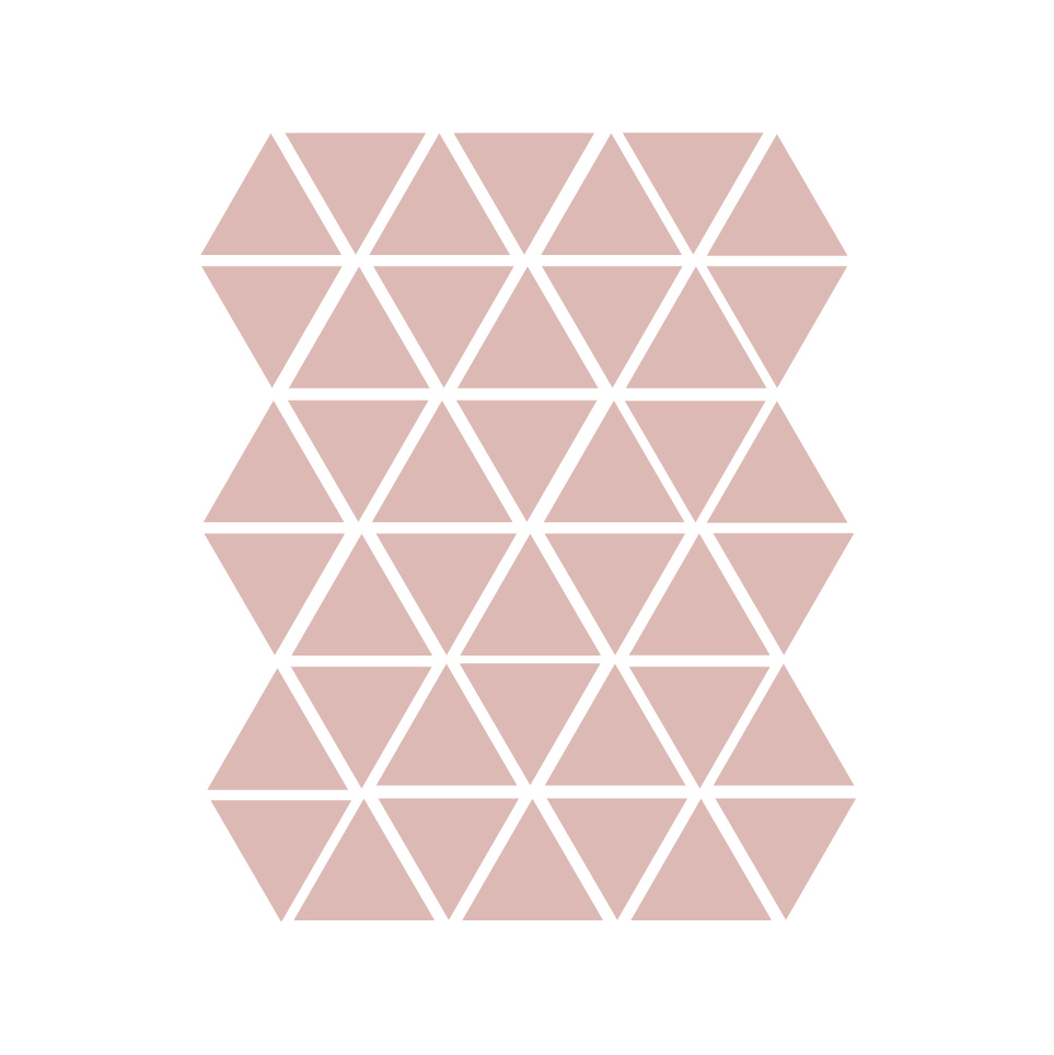 Oud roze driehoek muurstickers