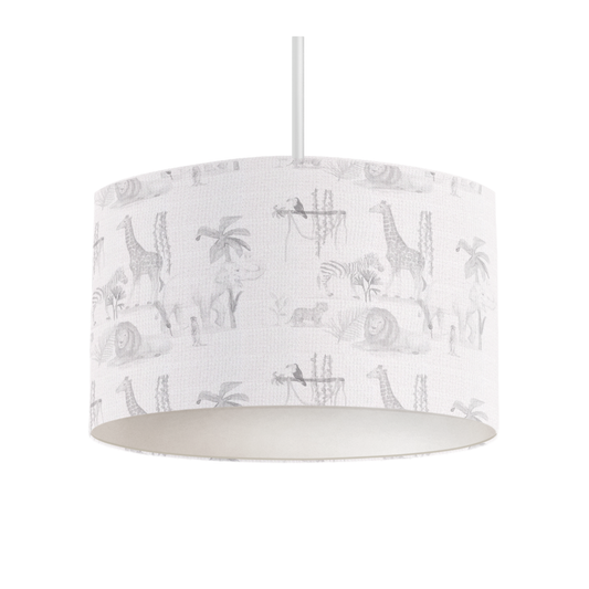 Hanglamp Safari dieren grijs - LM Baby Art | Muurdecoratie voor de allerkleinsten