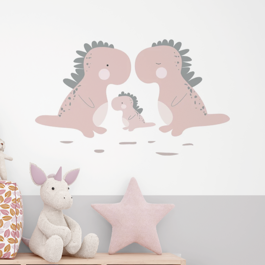 Dinosaurus muurstickers - LM Baby Art | Muurdecoratie voor de allerkleinsten