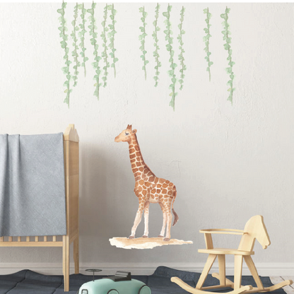 Sfeerafbeelding Giraf muursticker babykamer