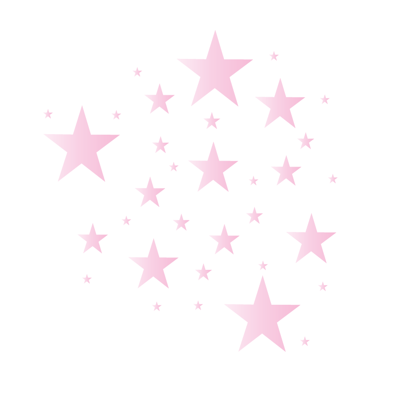 Roze sterren muurstickers