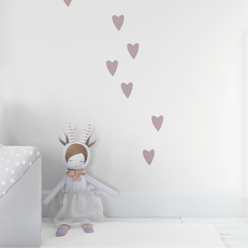 Hartjes muurstickers - LM Baby Art | Muurdecoratie voor de allerkleinsten