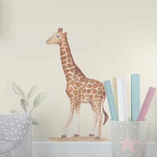 Giraf muursticker babykamer - LM Baby Art | Muurdecoratie voor de allerkleinsten